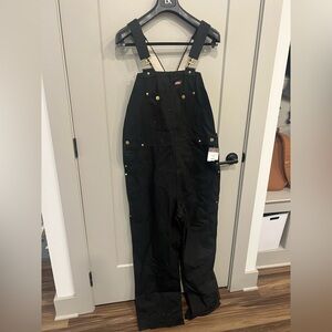 Dickies Black Bib Overalls - Men’s Durable 40 x 32 NWT